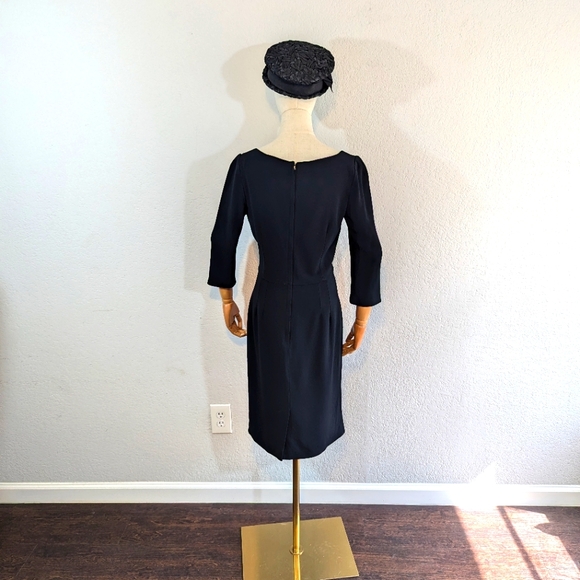 Dolce & Gabbana Plain Black Long Sleeve Dress / 48 - Large - Picture 6 of 10